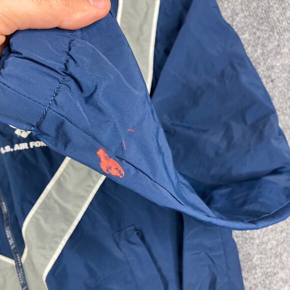 Sklilcraft U.S. Air Force PTU Jacket Mens M Blue Reflective Military Windbreaker - Picture 2 of 10